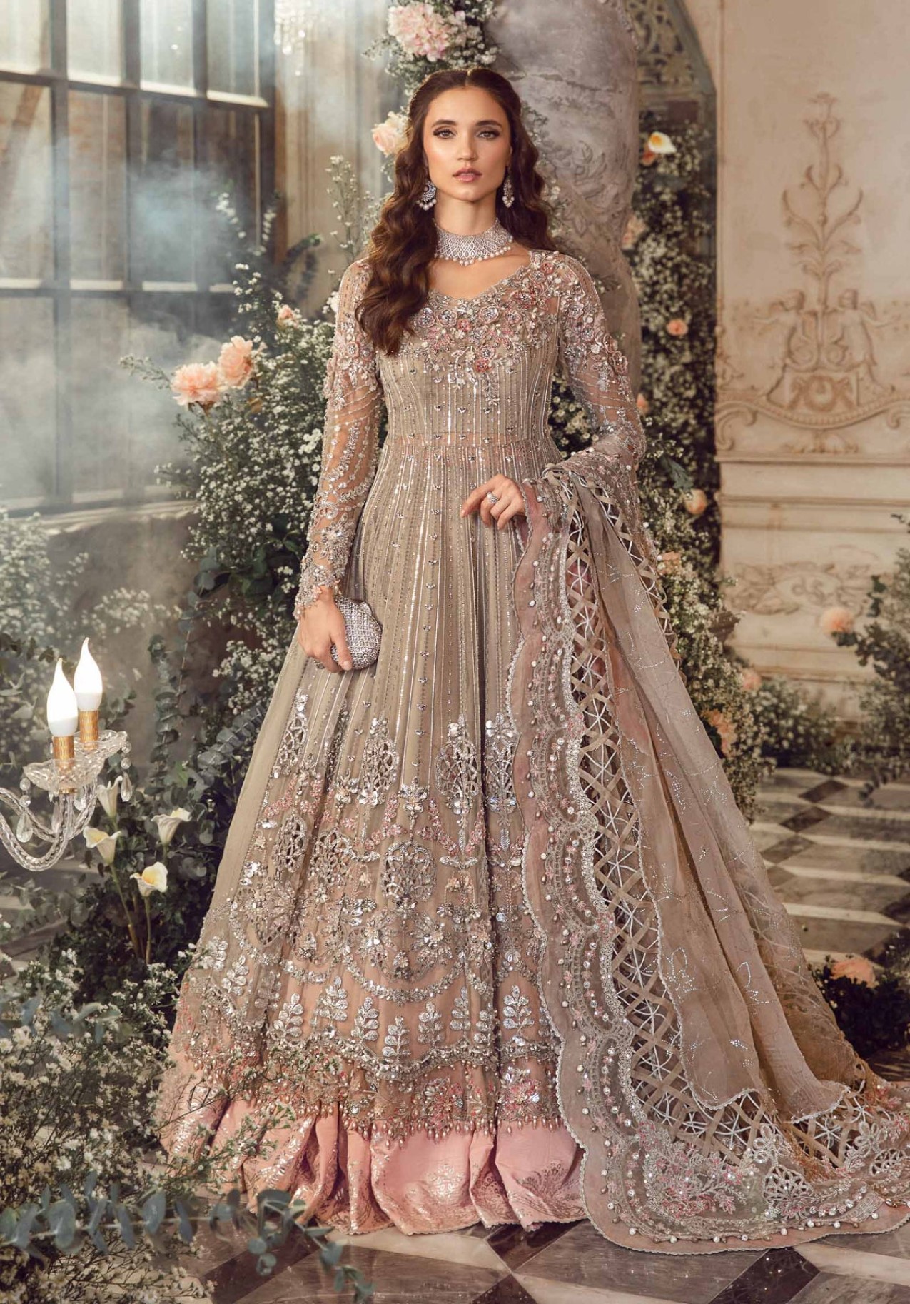 Latest Pakistani Suits Maria B Mbroidered Wedding Collection